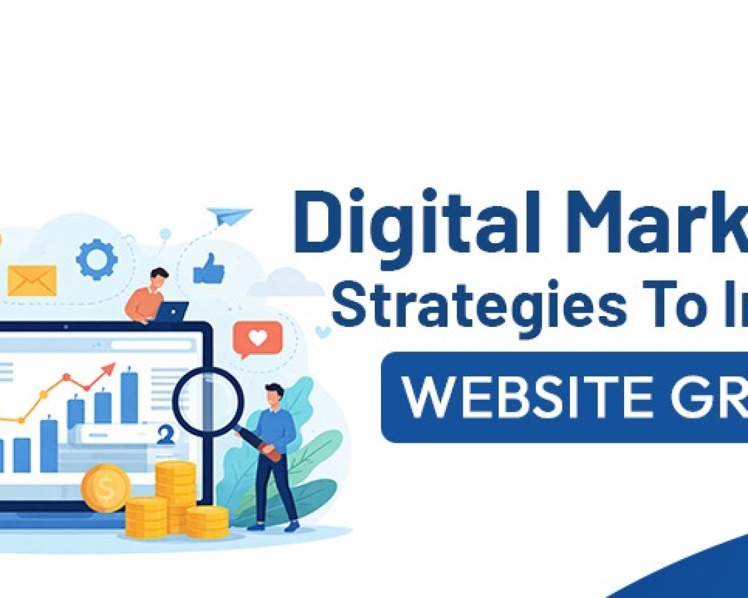 Digital marketing strategies for website growth image