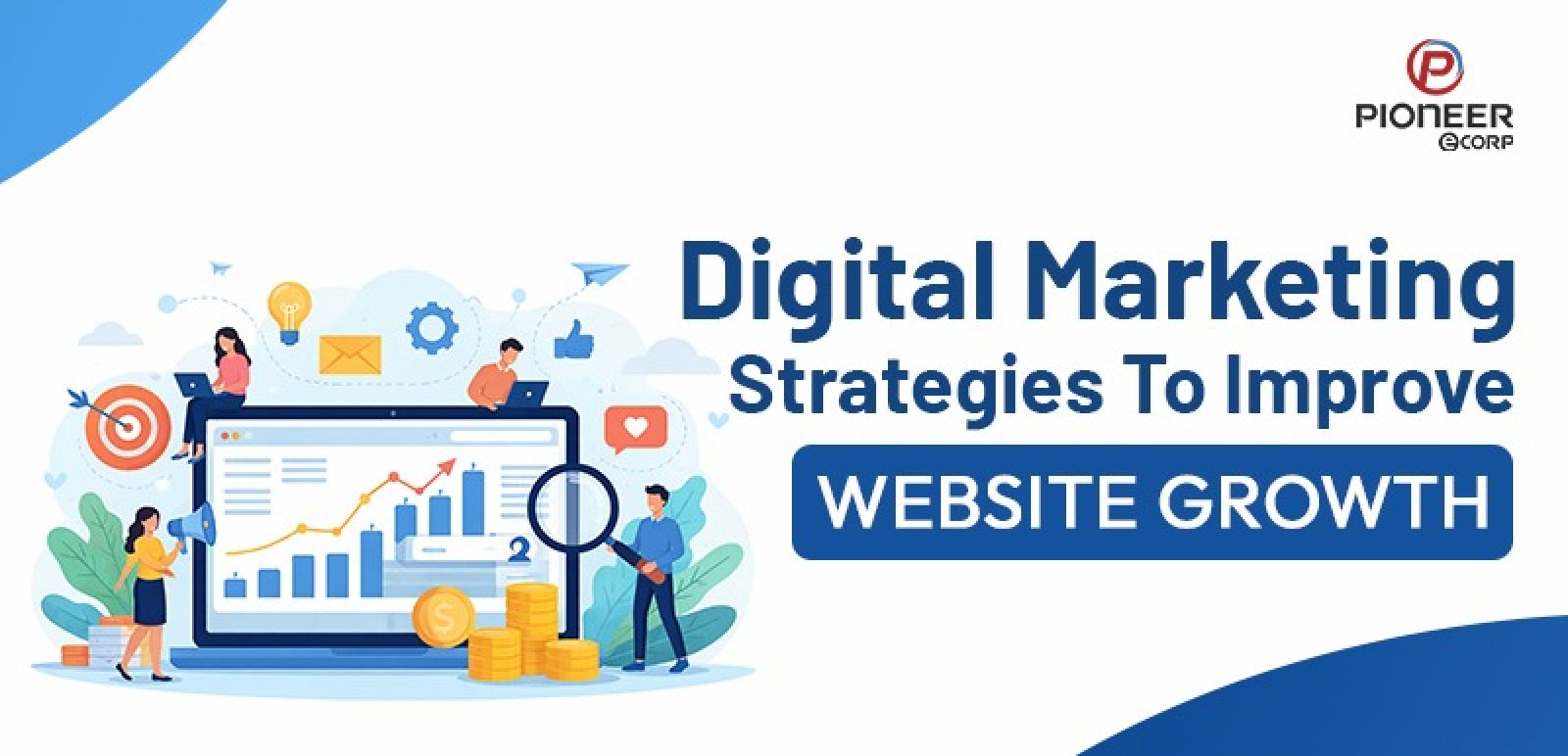 Digital marketing strategies for website growth image