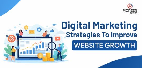 Digital marketing strategies for website growth image
