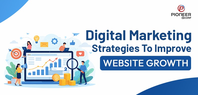 Digital marketing strategies for website growth image