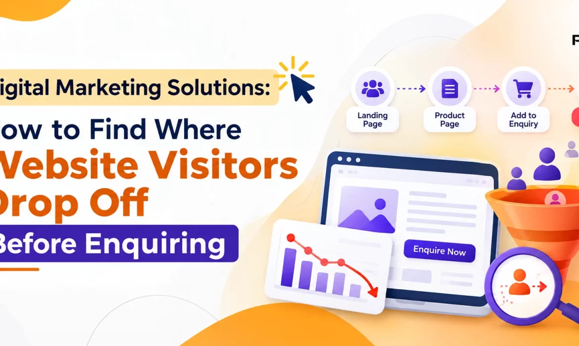 website visitors drop off before enquiring